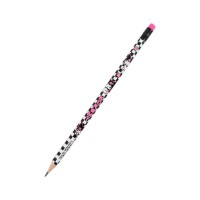 Олівець графітний Kite Kuromi круглий, з гумкою, НВ (HK25-056-2)