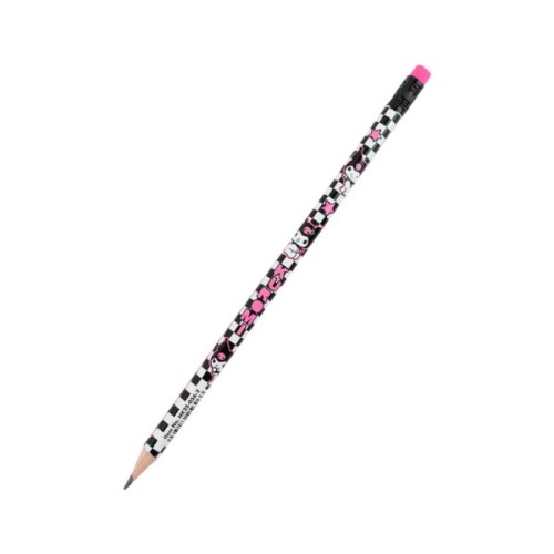 Олівець графітний Kite Kuromi круглий, з гумкою, НВ (HK25-056-2)