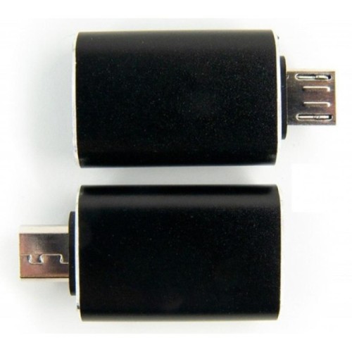 Перехідник OTG USB 2.0 AF to Micro 5P black Dengos (ADP-017)