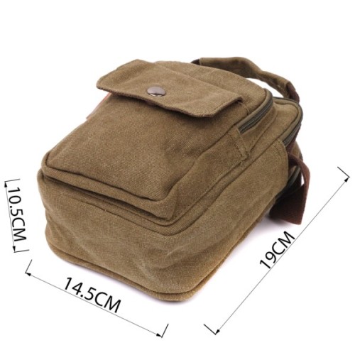 Сумка Vintage З текстилю Оливкова (22219)