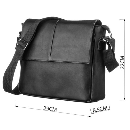 Сумка Shvigel Шкіряна Чорна (00858)