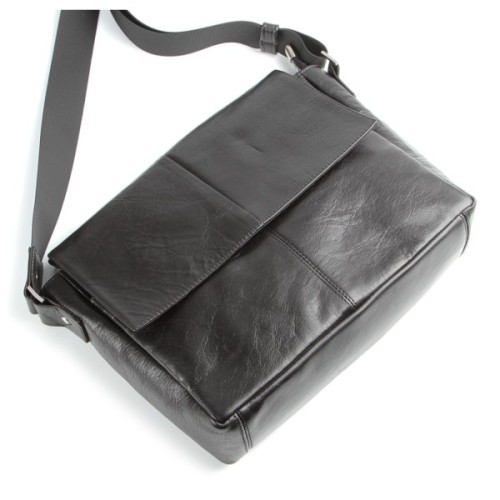 Сумка Shvigel Шкіряна Чорна (00858)