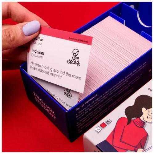 Навчальний набір English Student Картки для вивчення англійської мови IELTS, українська (59123282)