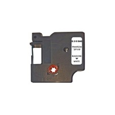 Стрічка для принтера етикеток UKRMARK RL-D-Vi-18445-BK/WT вінілова стрічка, аналог DYMO S0718620, (900314)