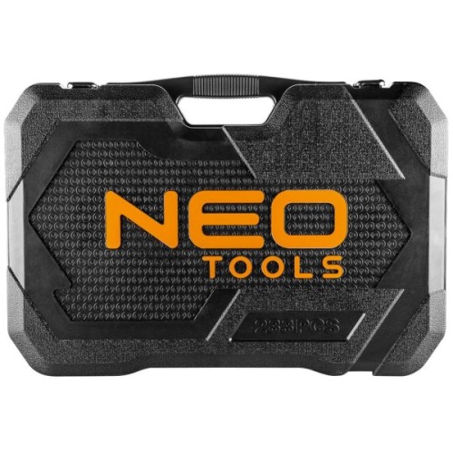 Набір інструментів Neo Tools 233шт, 1/2", 1/4", 3/8", CrV, кейс (10-078)
