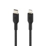 Дата кабель USB 2.0 AM to Lightning 1.0m braided black Belkin (CAA004BT1MBK)