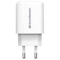 Зарядний пристрій Armorstandart 1xUSB-C + 1xUSB 20W GaN white (ARM89531)