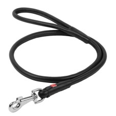 Повідець для собак WAUDOG Glamour круглий S-M Д 10 мм Д 122 см чорний (33781)