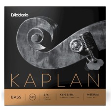 Струни для контрабаса D'Addario Kaplan Bass String Set 3/4 Scale Medium Tension (K610 3/4M)