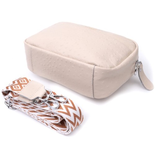 Сумка Vintage З натуральної шкіри Біла (22660)