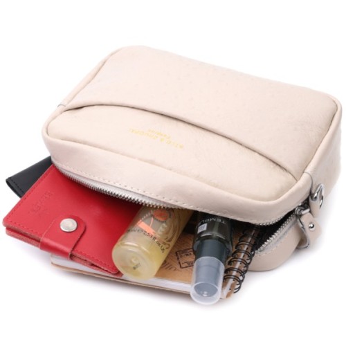 Сумка Vintage З натуральної шкіри Біла (22660)