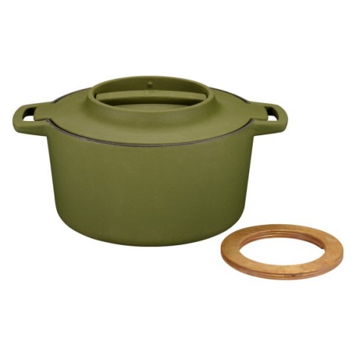 Каструля Fiskars Norden Limited Colour Edition чавунна 4 л колір кропива (1071128)