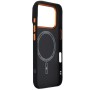 Чохол до мобільного телефона Armorstandart LikeCarbon2 SE MagCase Apple iPhone 17 Pro Kevlar Black Orange (ARM89164)