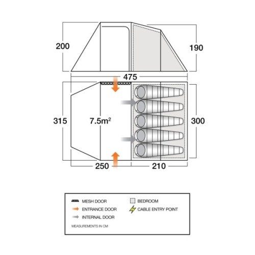 Намет Vango Beta 550XL Mineral Green (TEUBETA00000002) (930842)
