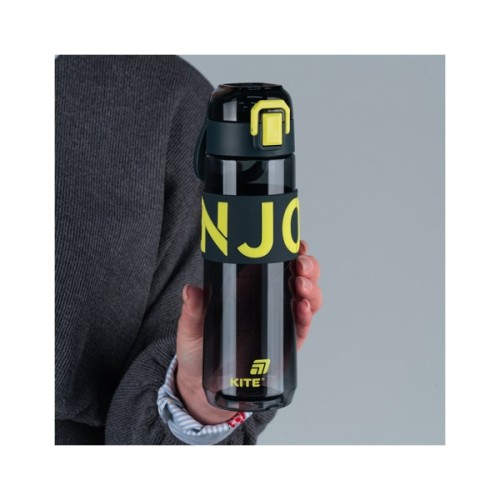 Пляшка для води Kite 680 мл чорно-жовта (K25-1233-1)