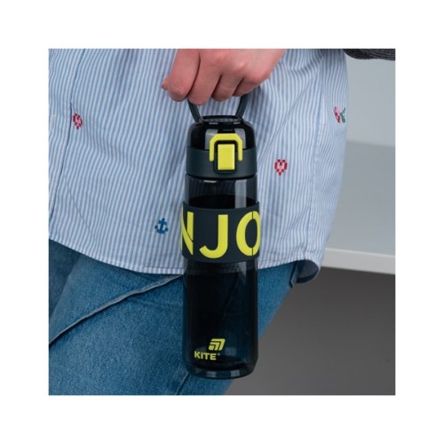 Пляшка для води Kite 680 мл чорно-жовта (K25-1233-1)