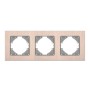 Рамка Videx BINERA мідний алюміній 3 поста (VF-BNFRA3H-CP)