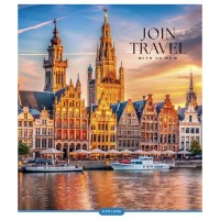 Зошит Школярик Join Travel 96 аркушів клітинка (096-3680K)