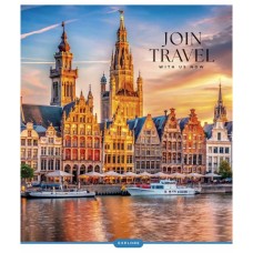 Зошит Школярик Join Travel 96 аркушів клітинка (096-3680K)
