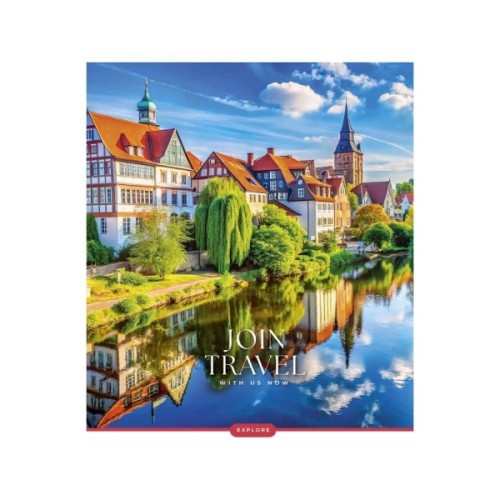Зошит Школярик Join Travel 96 аркушів клітинка (096-3680K)