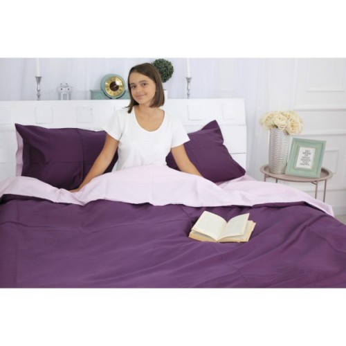 Постільна білизна MirSon King Size Сатин Premium 0199+3220 Iris 220х240 (2200001169593)