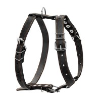 Шлея для собак Collar одинарна для середніх порід Ш 25 мм А:49-68 см В:68-80 см чорна (06381)