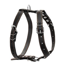 Шлея для собак Collar одинарна для середніх порід Ш 25 мм А:49-68 см В:68-80 см чорна (06381)