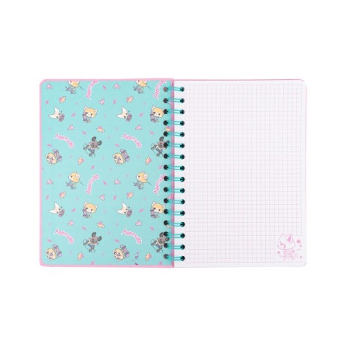 Блокнот Kite на спіралі A5 Aggretsuko , 80 аркушів, клітинка (AR25-190)