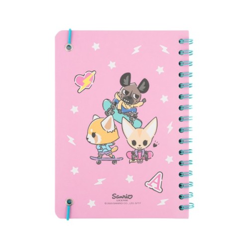 Блокнот Kite на спіралі A5 Aggretsuko , 80 аркушів, клітинка (AR25-190)