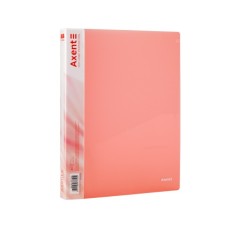 Папка на кільцях Axent А4 з 2-ма кільцями 700 мкм 25 мм Прозора рожева (1207-24-A)