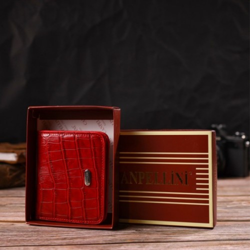 Гаманець Canpellini З натуральної шкіри Червоний (21795)