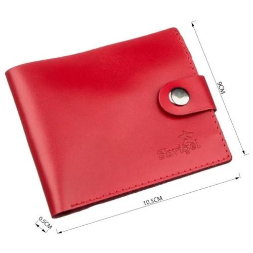 Портмоне Shvigel Шкіряне Червоне (16210)