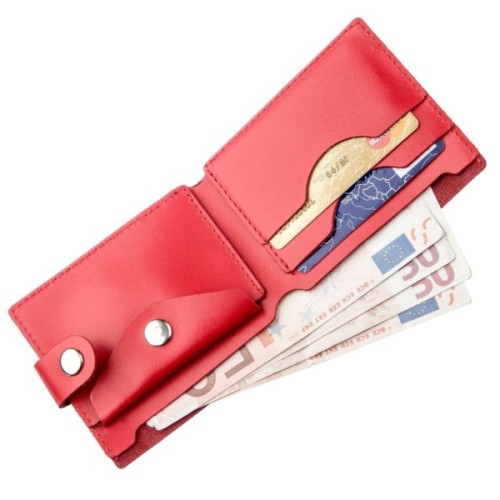 Портмоне Shvigel Шкіряне Червоне (16210)