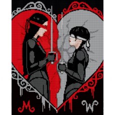 Картина по номерам Santi Wednesday Duelo a ciegas 40х50 см, алмазна мозаїка (954161)