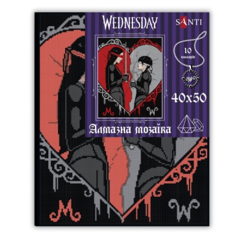 Картина по номерам Santi Wednesday Duelo a ciegas 40х50 см, алмазна мозаїка (954161)