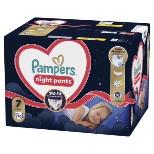Підгузки Pampers Night Pants Розмір 7 (15+ кг) 70 шт (8006530320504)