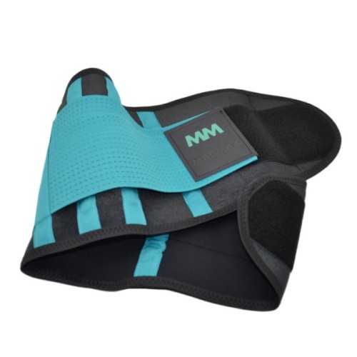 Пояс компресійний MadMax MFA-277 Slimming belt Black/turquoise L (MFA-277-TRQ_L)
