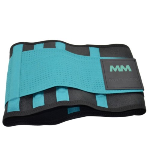 Пояс компресійний MadMax MFA-277 Slimming belt Black/turquoise L (MFA-277-TRQ_L)