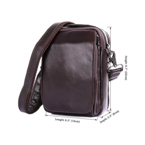 Сумка Vintage З натуральної шкіри Коричнева (14544)