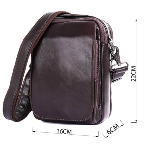 Сумка Vintage З натуральної шкіри Коричнева (14544)