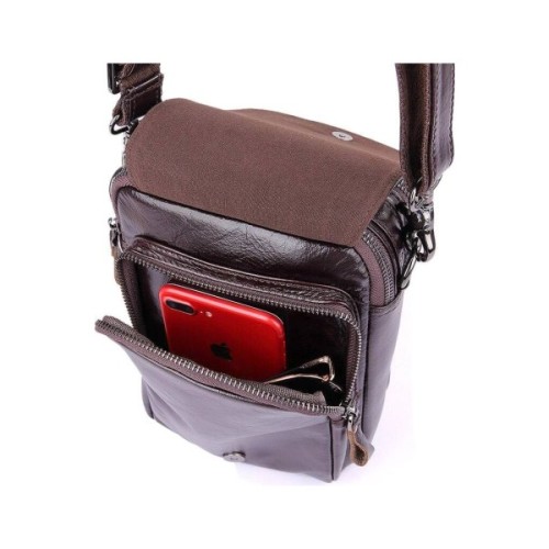 Сумка Vintage З натуральної шкіри Коричнева (14544)