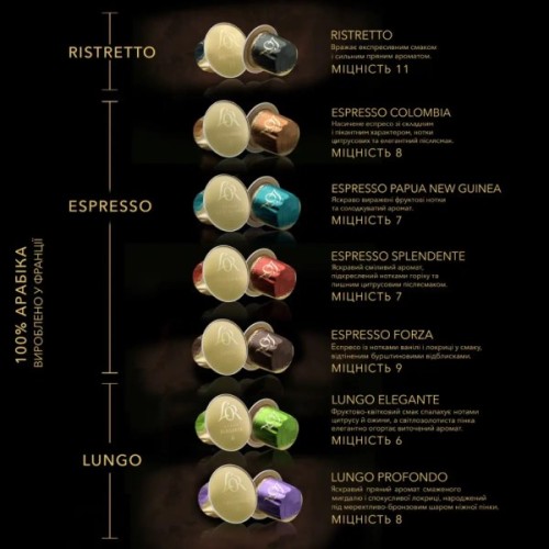 Кава L'OR Espresso Colombia сумісні з Nespresso 100% Арабіка в капсулах 10 шт (8711000360613)