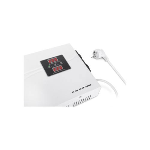 Стабілізатор напруги REAL-EL STAB SLIM-2000, white (EL122400008)