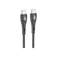 Дата кабель USB-C to USB-C 1.0m 60W Superior BX98 black BOROFONE (6941991104497)