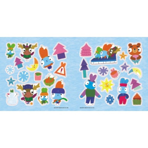 Книга Хоробрі Зайці. Перший сніг. Історії з наліпками Ранок (9786170985569)