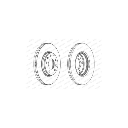 Гальмівний диск FERODO DDF1210C