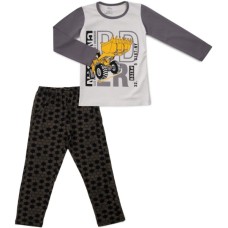 Піжама дитяча BiyoKids з довгим рукавом (5523-146B-gray)
