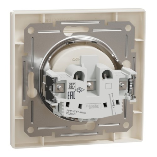 Розетка Schneider Electric ASFORA без заземлення крем (EPH3000123)