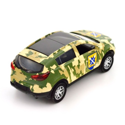 Масштабна модель автомобіля TechnoDrive Автомодель серії Шеврони Героїв - Kia Sportage R - 56 ОМПБр (250362M)