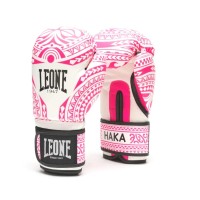 Боксерські рукавички Leone GN329 Haka White/Pink 10 oz (GN329_White/Pink_10oz)